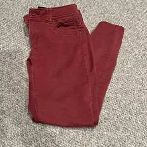 Burgundy pants